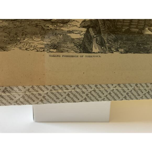 Taking Possession Yorktown Military 1800s Newspaper Early American Civil War - Picture 3 of 5